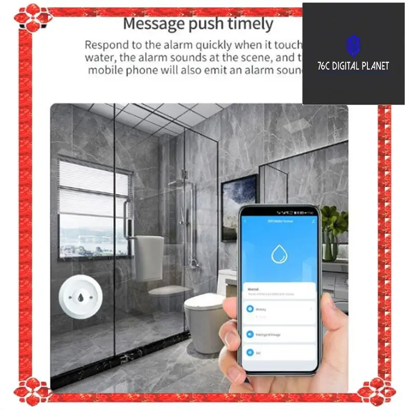 

24-часовая доставка Zigbee TUYA Умный детектор утечки воды Датчик наводнения Дистанционный мониторинг через шлюз Tuya Zigbee Резервуар для воды Full A