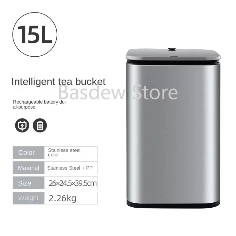 

Stainless Steel Trash Can Tea Barrel Residue Making Waste Water Bucket