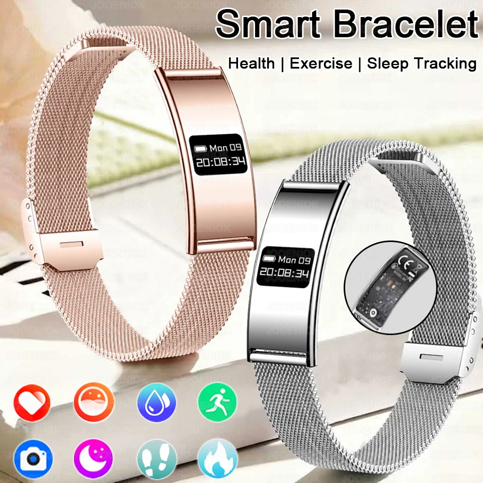 

Смарт-браслет для спорта и фитнеса с шагомером для мужчин и женщин, мониторинг здоровья, фитнес-часы, измерение пульса, контроль сна, смарт-браслет 2026 New