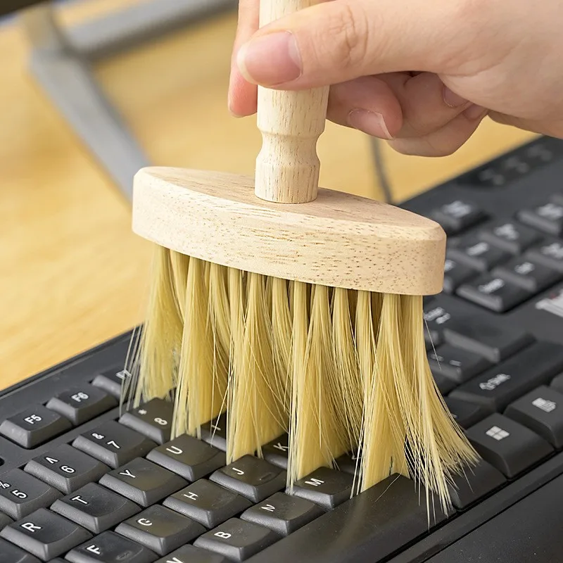 Multifunctional Gap cleaning Wooden Cleaning Brush Soft bristles Keyboard Cleaning Brush Car interior cleaning tools