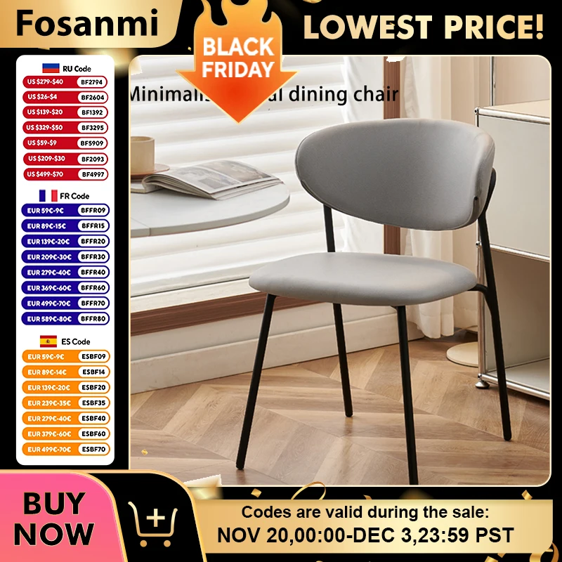 

Modern Grey Leather Dining Chair Comfy Sturdy Steel Frame Dining Room Chairs for Home Office Soft Restaurant Kitchen Table Chair