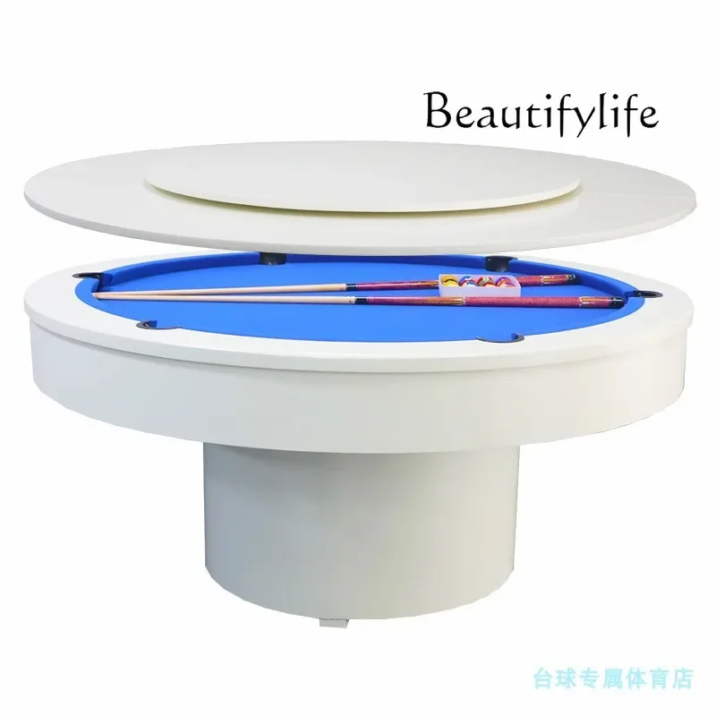 H Round Pool Table Marble Commercial Pool Table Adult Two-in-one Bar KTV Party Hall