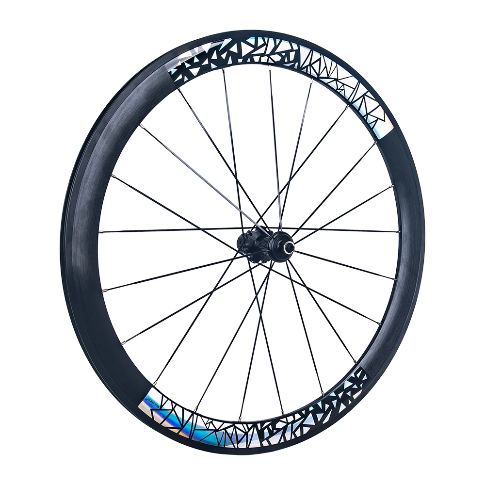 Neuer 700C 30/40/50mm Rennrad-Laufradsatz aus Aluminium mit Clincher-Felge, V-Bremse, Scheibenbremse, Steckachse und Center-Lock-Naben – Detail 22