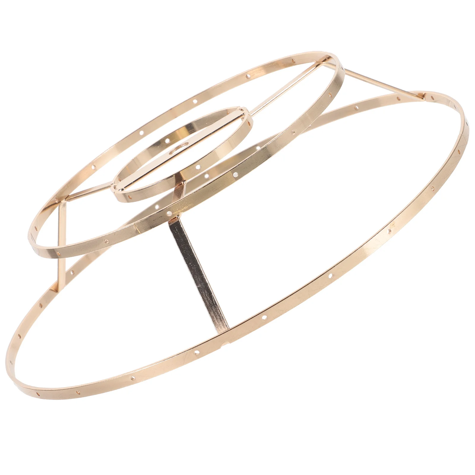 

Lampshade Frame Pendant Lamp Shade Holder DIY Iron Frame Easy Install Durable Lampshade Making Supply Lamp Shade Holder