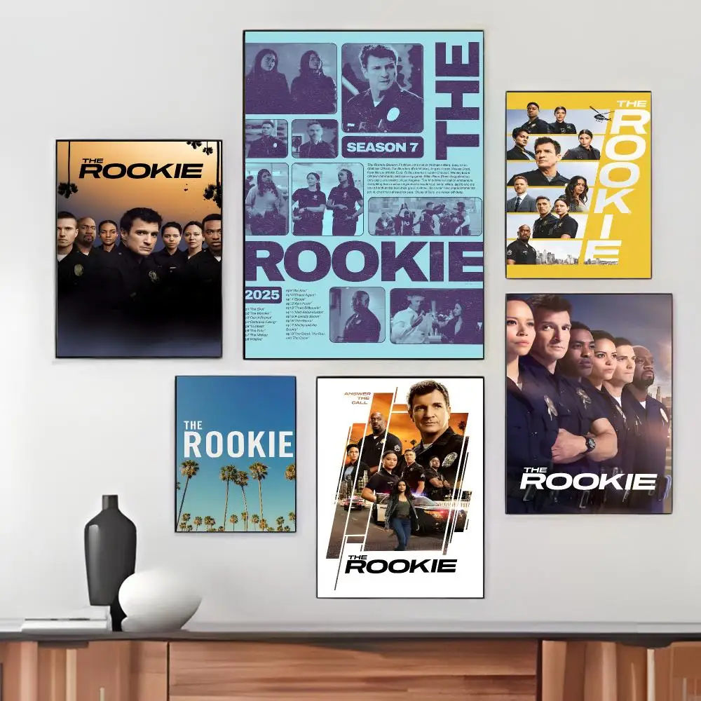 TV series T-The Rookie Poster Pegatina artistica HD autoadhesiva impermeable para salon dormitorio
