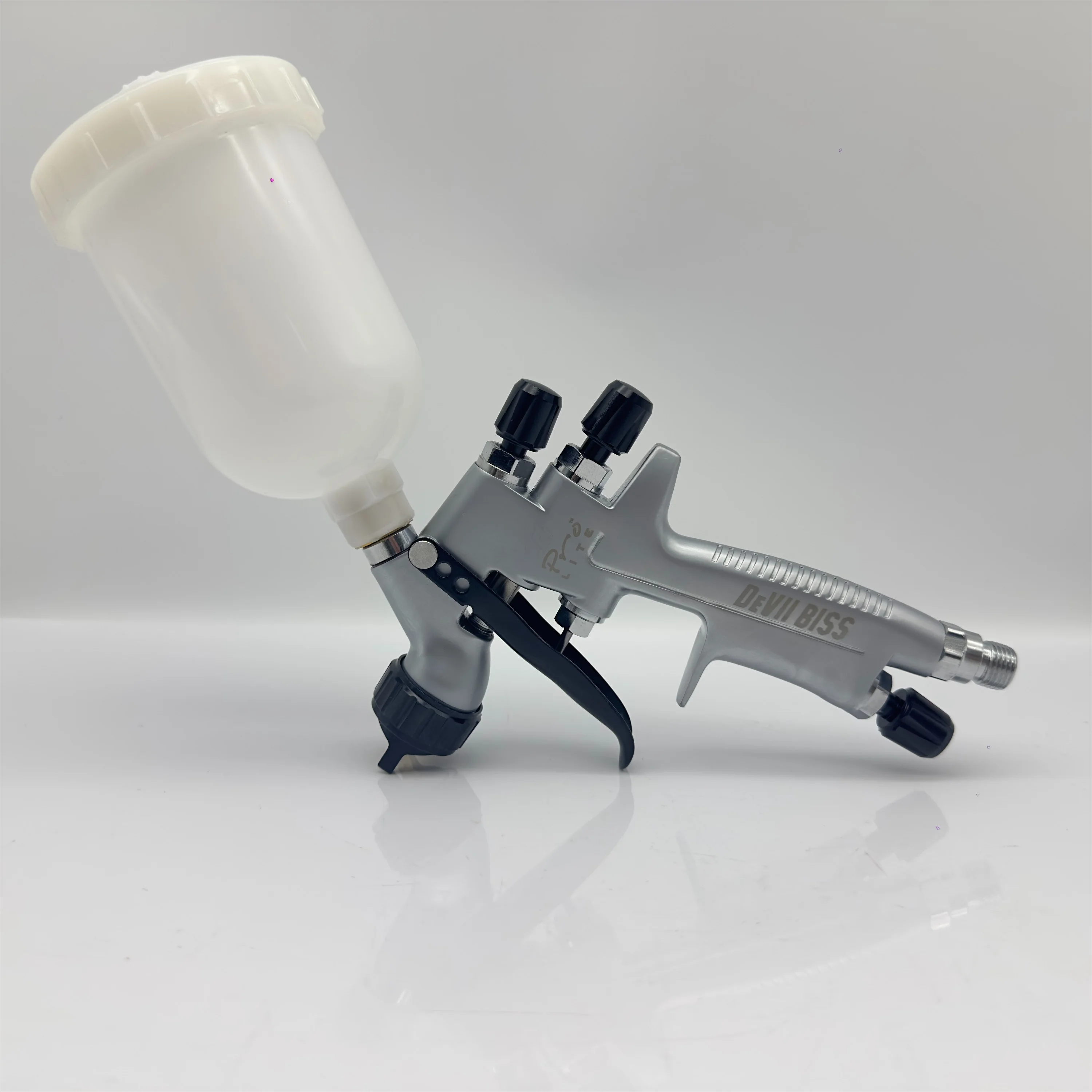 SRl HVLP Mini Spray Gun 0.8/1.0mm Steel Nozzle Gravity Spray Gun DIY Painting Kit Portable Car Paint Furniture Repair Spray Gun image 6