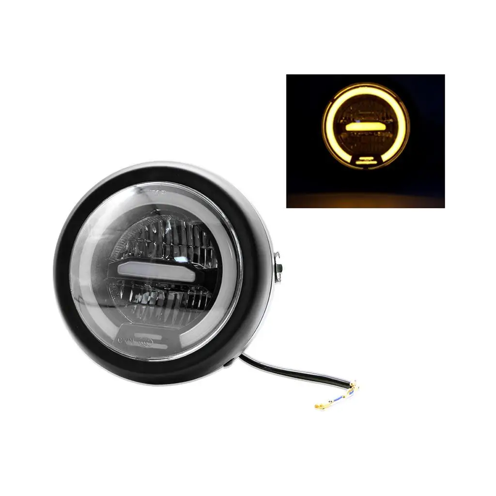 Round 6 Inch Daytime Projector LED Headlight for Motorcycle