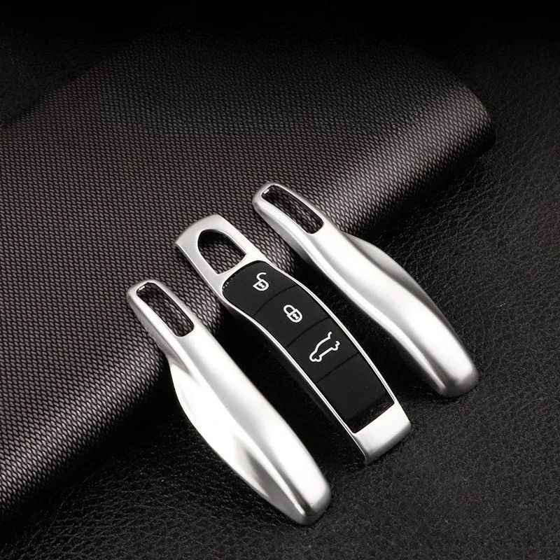 

3Pack Silver Remote Key Covers Case Fob For Porsche Panamera Cayenne Macan