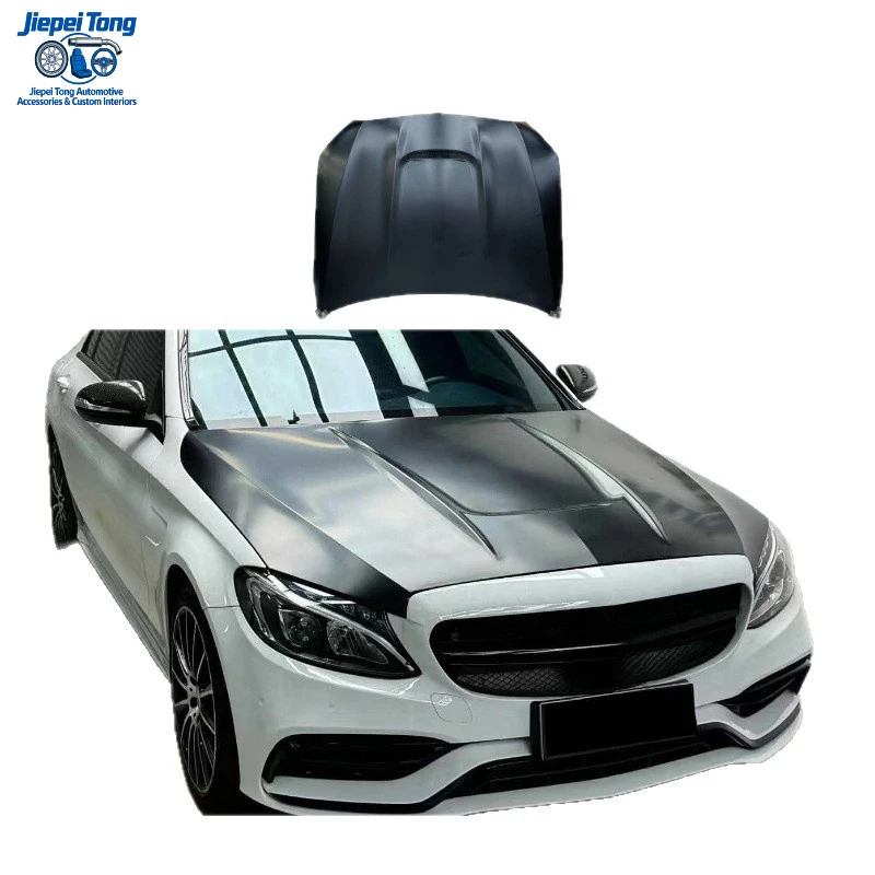 

suitable for 15-21 Mercedes-Benz C-Class W205 modified to W206 C63s, perforated hood non-destructive installation