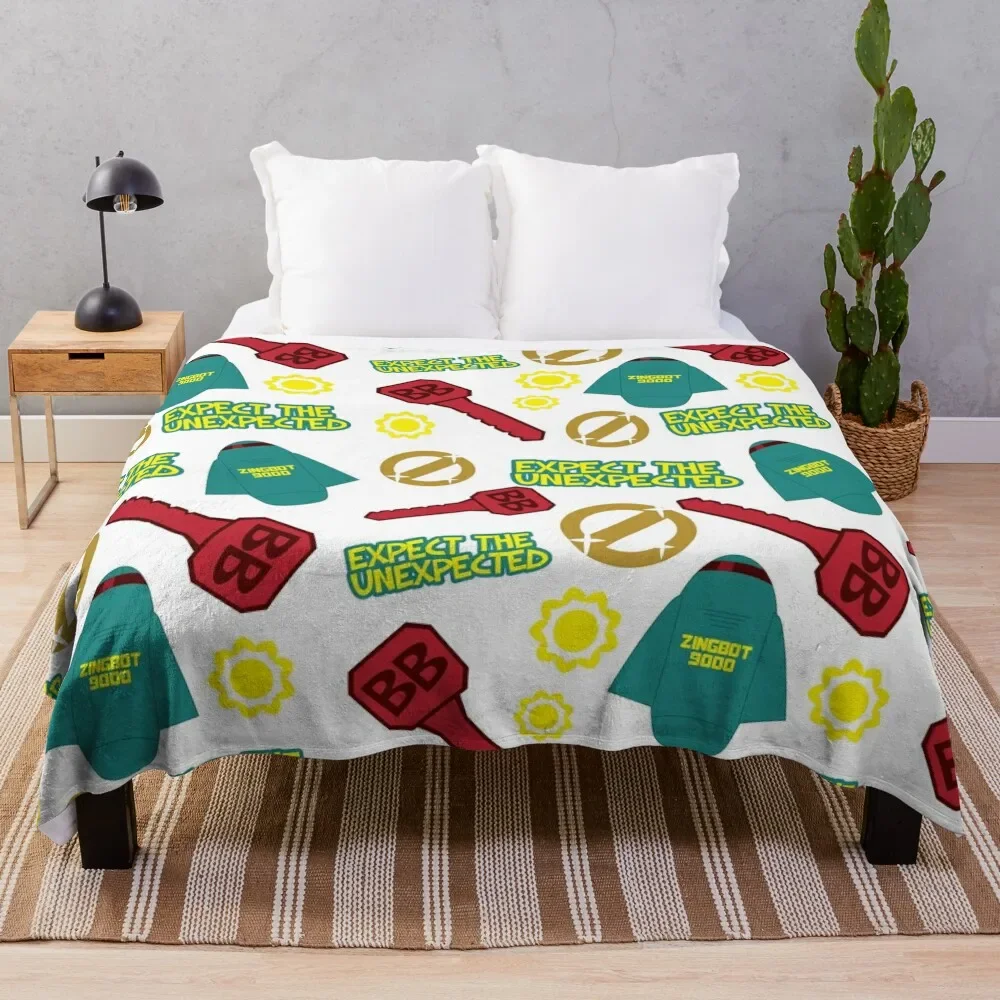 

Big Brother Icon Pattern Throw Blanket Picnic Retros Heavy Soft Plaid Blankets