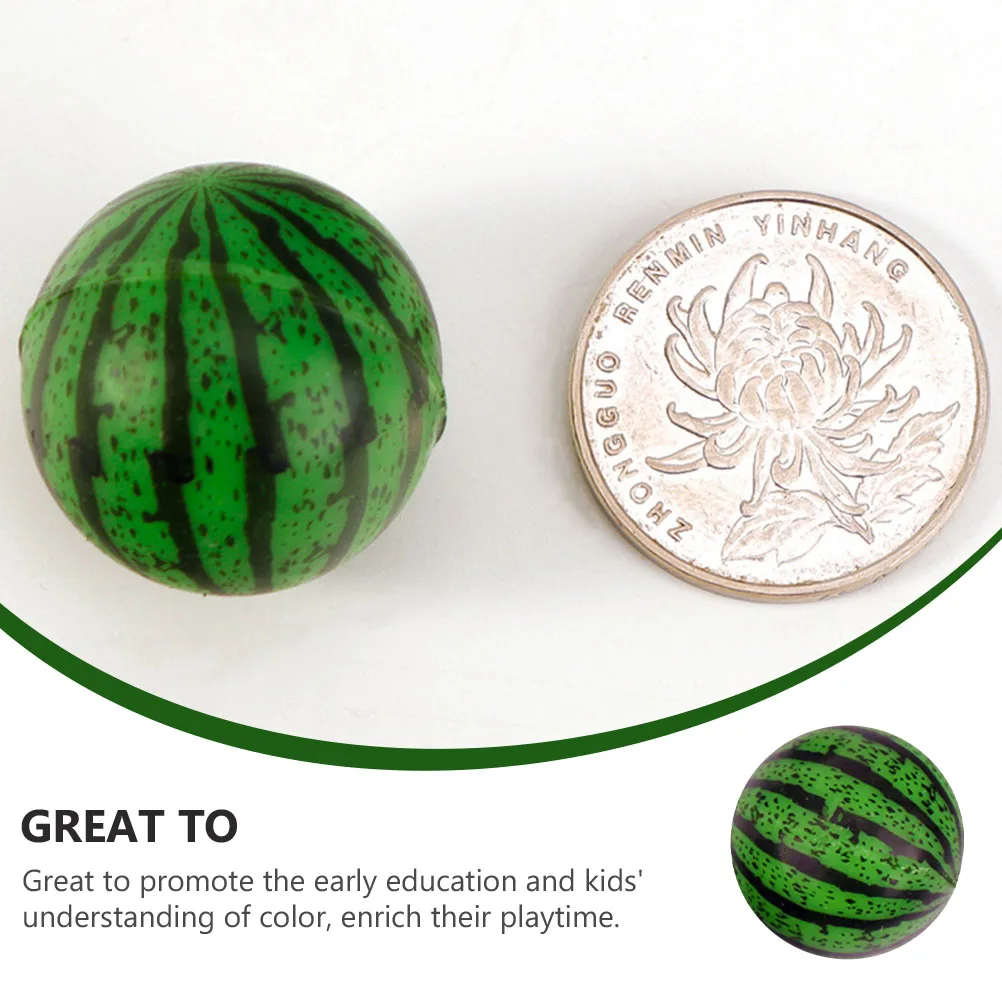 

20 Pcs Bouncy Ball Bouncing Bounce Balls for Kids Toddler Watermelon Toy Puzzle