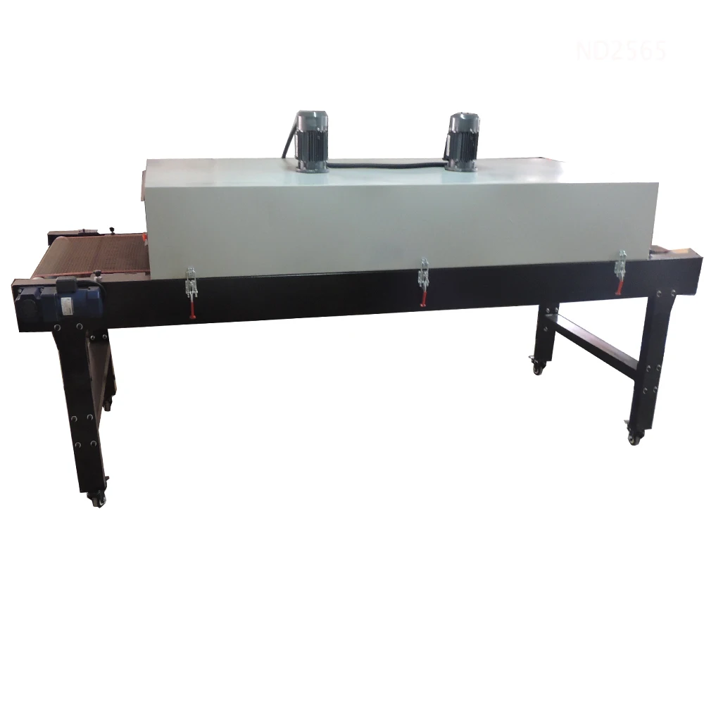 For DGRUIDA 3 meters ND3065 Automatic IR tunnel drying machine T-shirt screen printing ink dryer