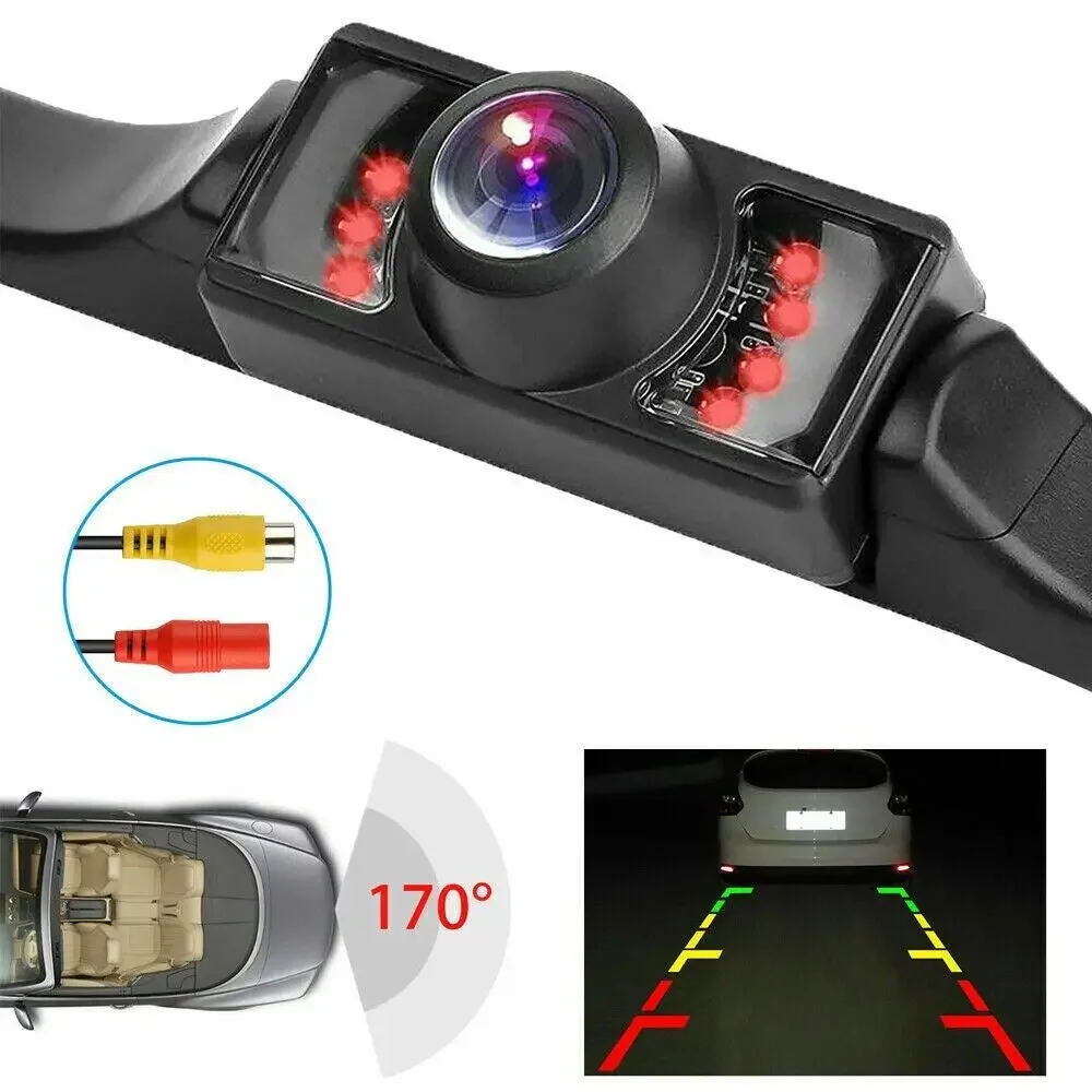 

US License Plate Car Reverse Backup Rear View Camera HD Night Vision Waterproof