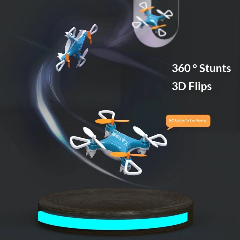 In Stock Mini Folding Storage Aircraft Mini Drone Emote-Controlled Airplane Children'S Toy Mini Airplane Fixed Height Quadcopter