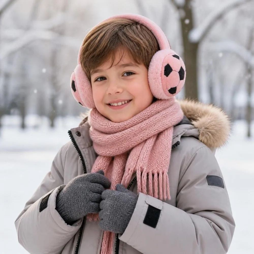 Gifts Thickened Football Earmuffs Keep Warm Cold-proof Winter Ear Warmer Soft Anti-Freeze Ear Protection Earmuff