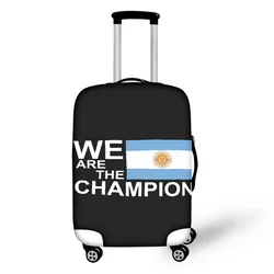 Protector antiarañazos para equipaje de viaje, cubierta de maleta con Bandera de País de Argentina, Messi, sol, Ideas de vacaciones, accesorios de avión