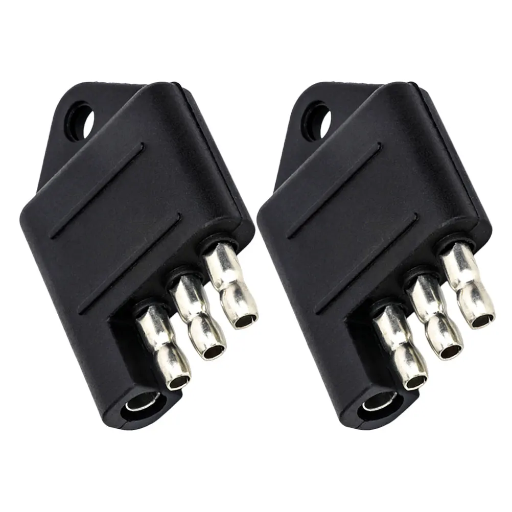 

2 Pcs Trailer Tester Plug Socket Automotive Electrical Multi Pin Connector Commercial Rv Part Car Electrics Accessory