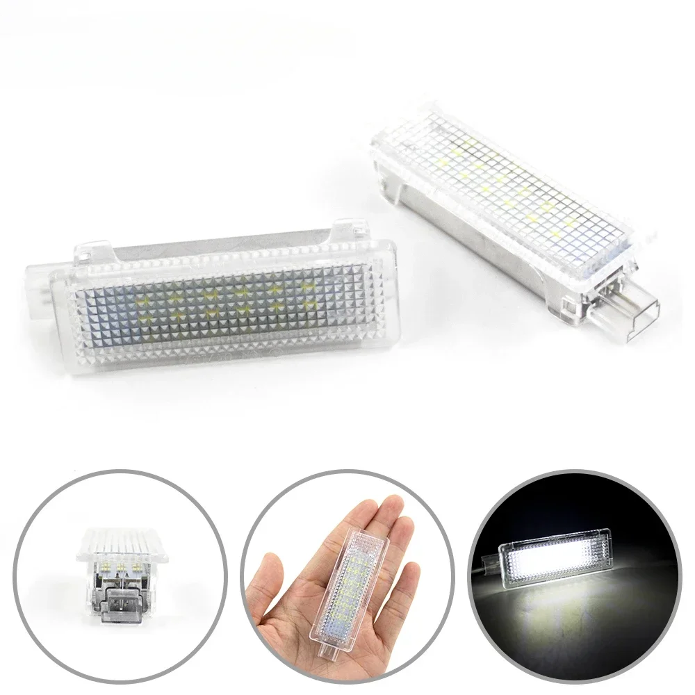 2PCS LED Courtesy Footwell Under Door Interior Light 63316972605 For BMW E60 E70 E90 E92 E93 E87 E88 F02 F10 F20 X5 M3 MINI Z4