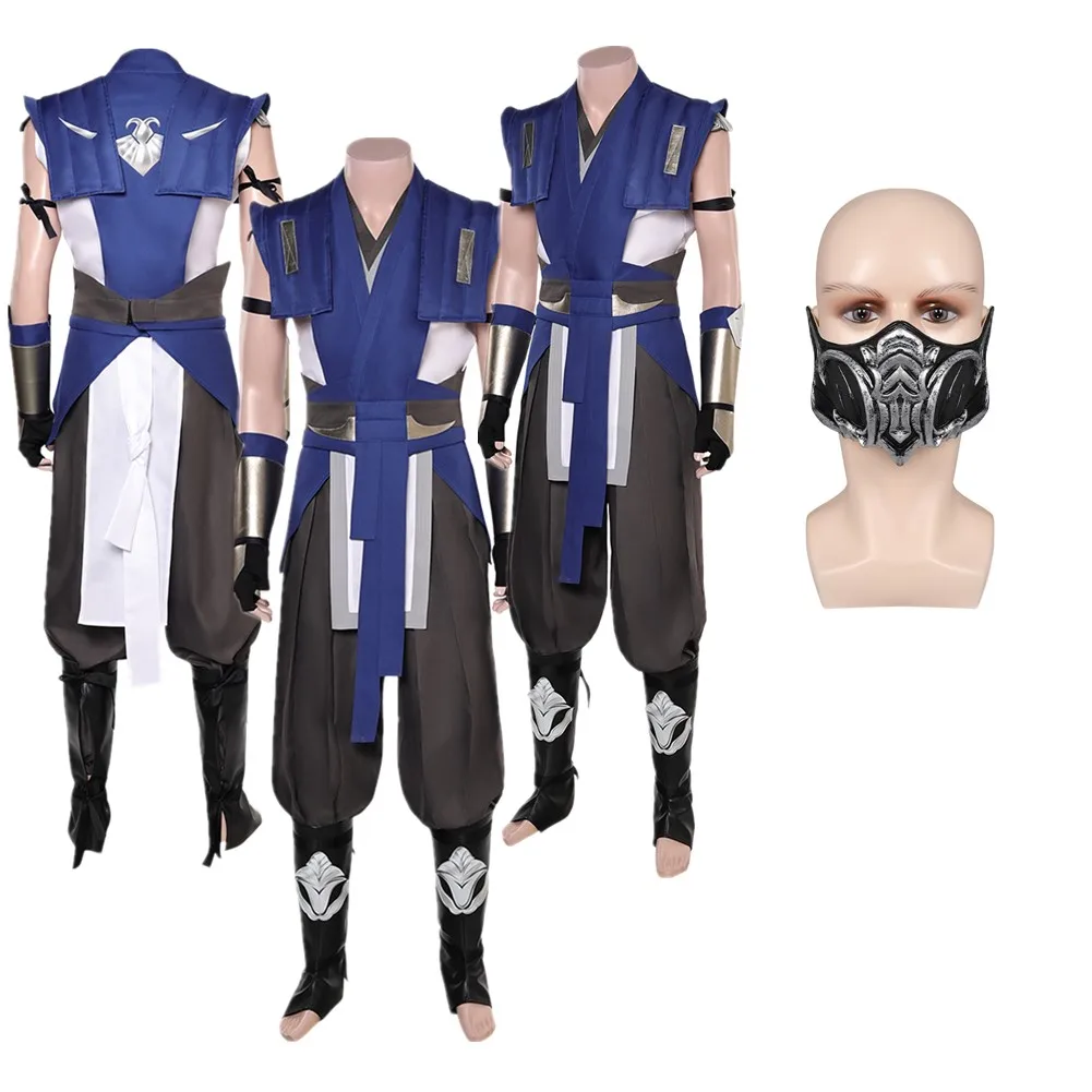 Anime Game Mortal Kombat Costume Male Sub Zero Cosplay Role Play  Disguise Adult Men Roleplay Fantasia Outfits Halloween Suit