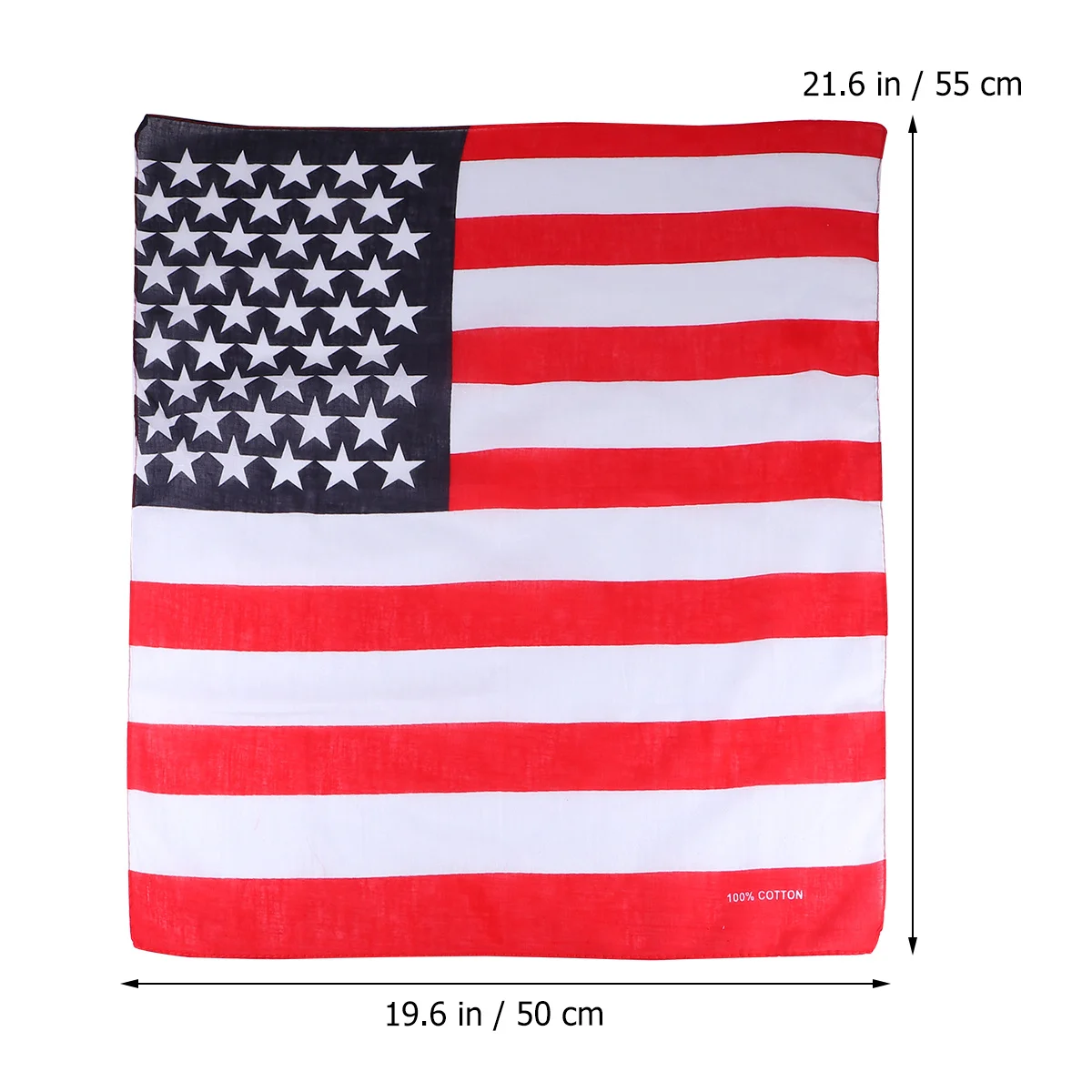 

2pcs American Flag Bandanas 55X55Cm Patriotic Headwear Usa Flag Neck Scarf For Outdoor Activities Independence Day Camping