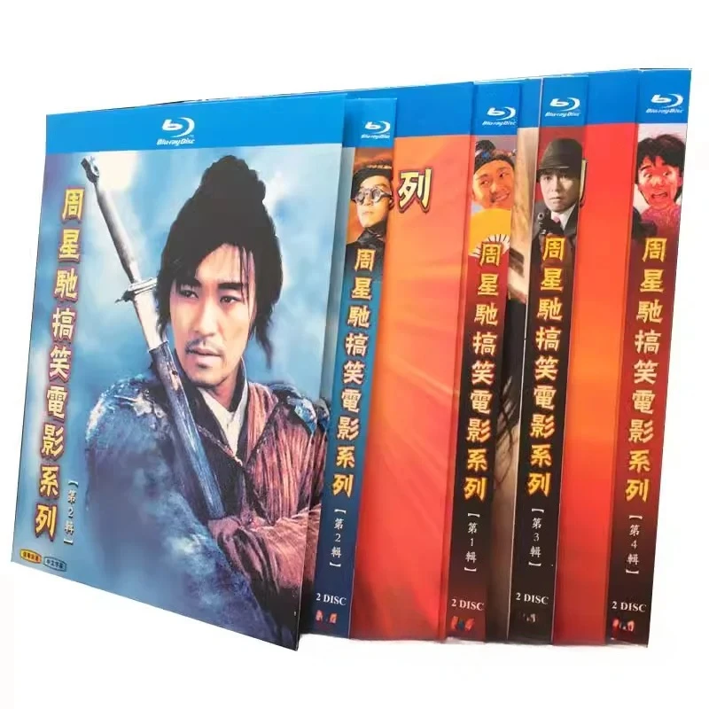 BD Blu-ray Discs The King of Comedy Stephen Chow Movie Collection 8-Disc Box Set with Mandarin and Cantonese Audio