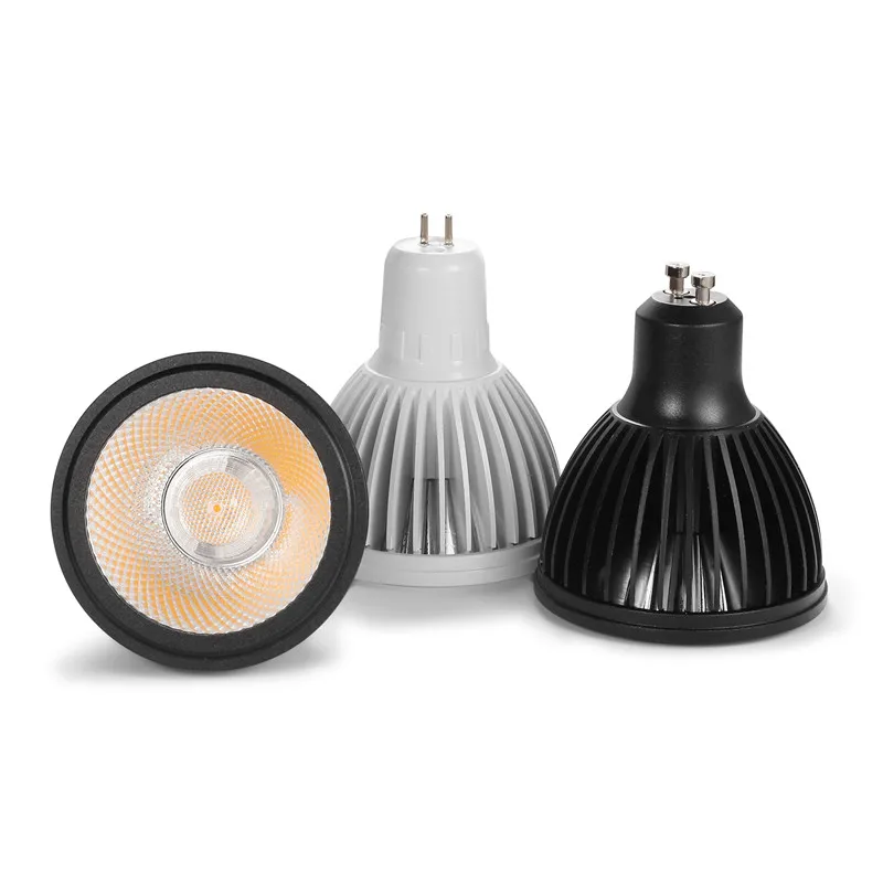 

1PCS LED Spotlight GU10 E27 MR16 GU5.3 10W PAR20 Dimmable 110V 220V Bulb Light Black White Ceiling Mounted Table Lamp