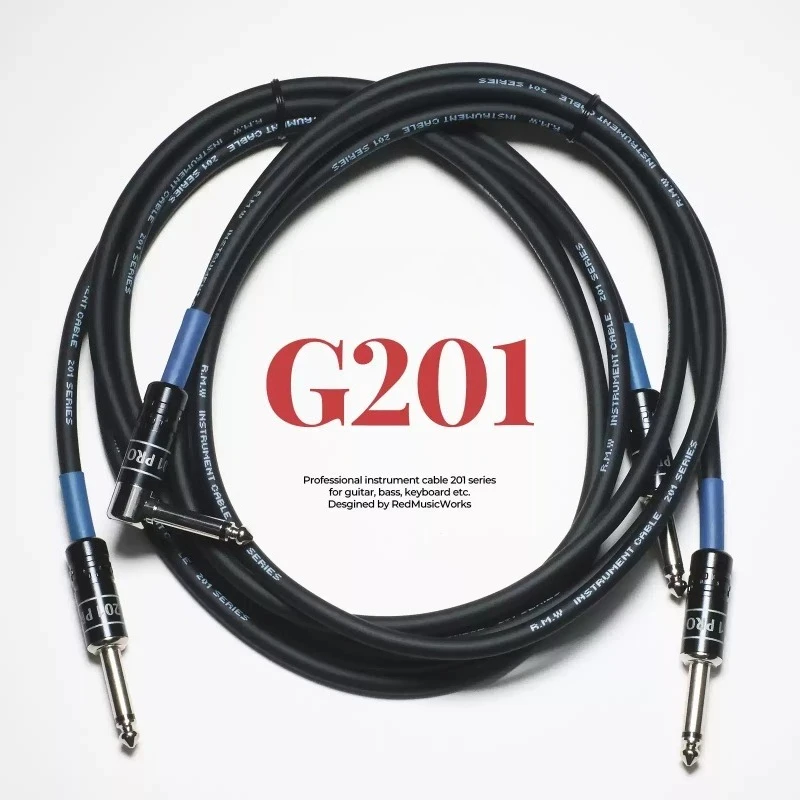 For RMW G201 Instrument Cable, Guitar Bass Connection Line for Electric Acoustic Folk Guitar
