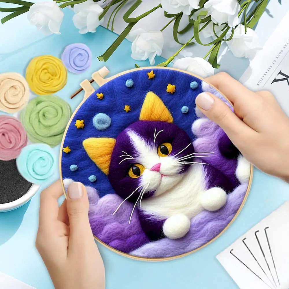 DIY Wool Felting Kit for Beginners, Complete Set