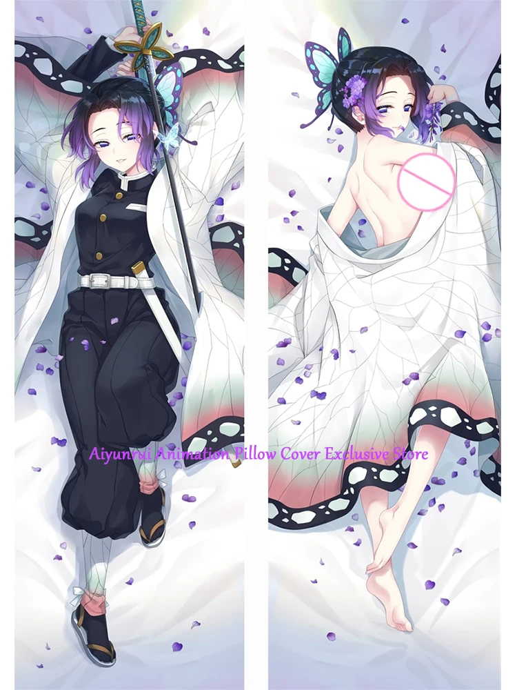 

Anime Pillow Cover Dakimakura Kochou Shinobu 2 Side Printed Hugging Body Pillowcase Cushion Cover Bedding Decor