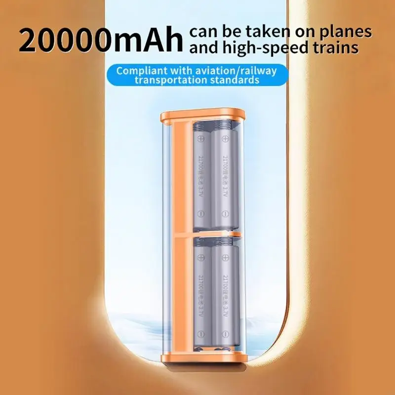 Detachable 6 Slot 21700 Battery Powerbanks With LCD Screen And Double USB Outputs For Fast Charging K1KF