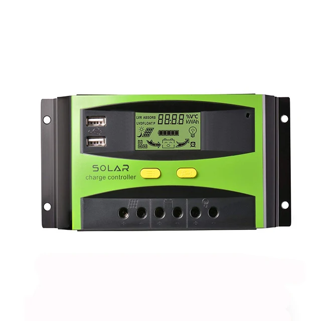 Factory Price Solar Panel Battery Charger Regulator System Controller 10A 20A 30A 50A 60A PWM Solar 12V 24V