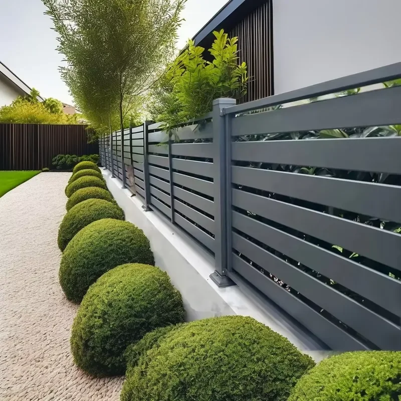 New Design Aluminium Garden Fencing Easily Assembled Panels for Farm and Pool 3D Model