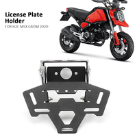 For HONDA H2C MSX GROM Motorcycle Black License Plate Holder H2C Msx Grom Fender Eliminator Registration Bracket 2020 2021 2022