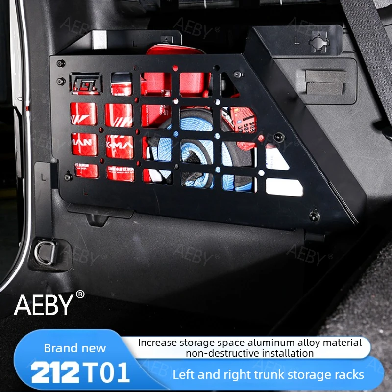 

AEBY For BAIC 212 T01 Trunk side storage organizer,Side luggage rack,Panel left and right rear luggage racks,Accessories