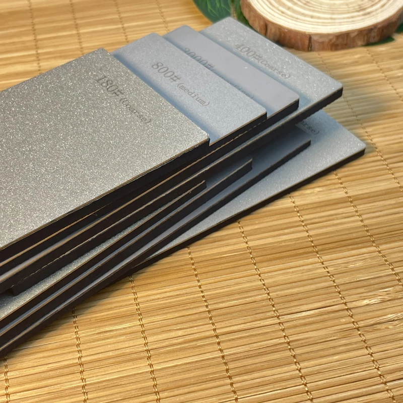 مبراة سكاكين حجرية لشحذ الماس، قاعدة صلبة، حصى غير قابل للانزلاق 80-3000 # أدوات الماس غرامة طحن المشحذ 170*75 مللي متر #5