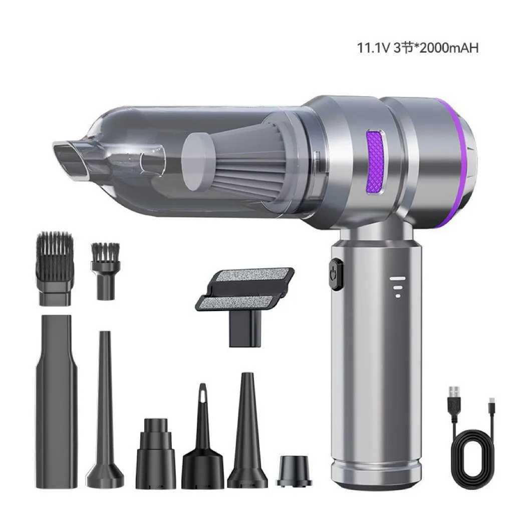 Car vacuum cleaner Handheld brushless high-power dust removal and inflation integrated large suction car dual-purpose dust