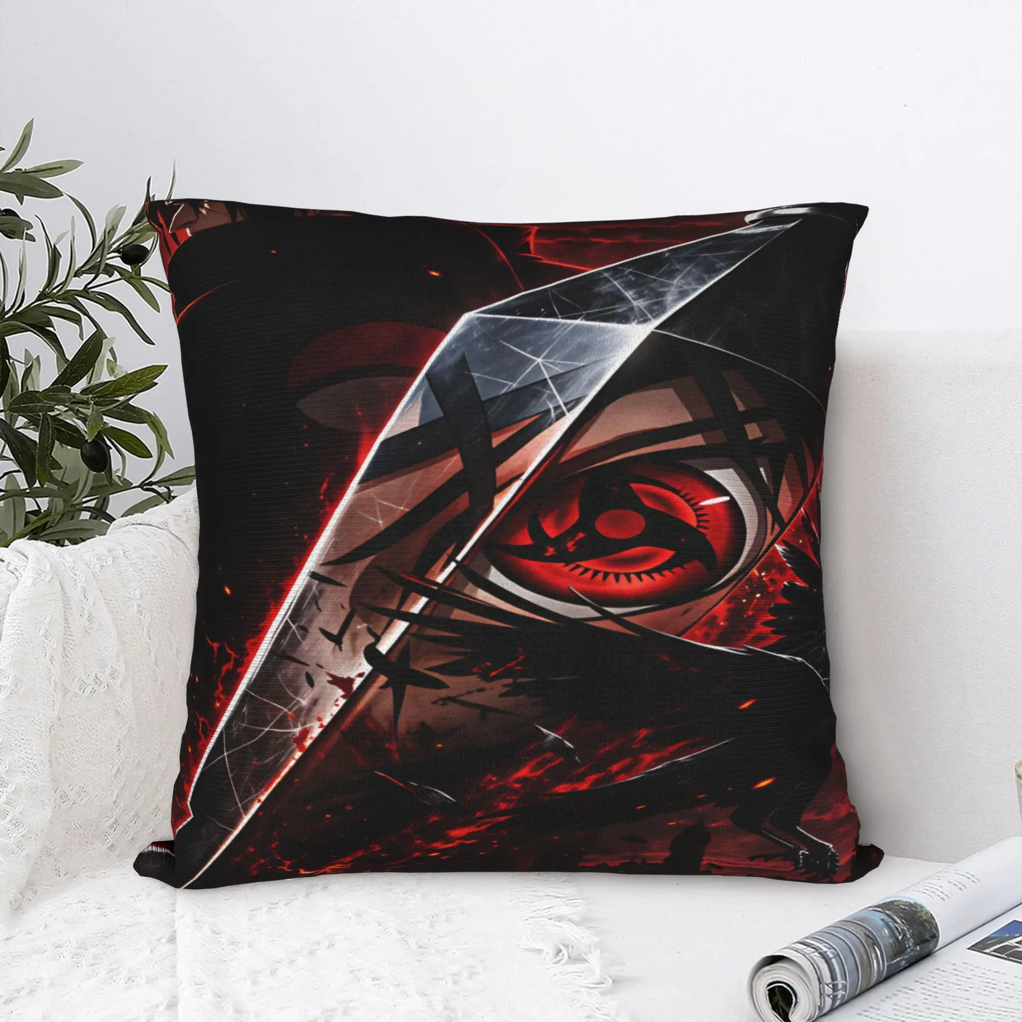 Uchiha Itachi Pillow Case  Design Pillow Cover Cute Funny Cushion Cover For Office Car Home Decor