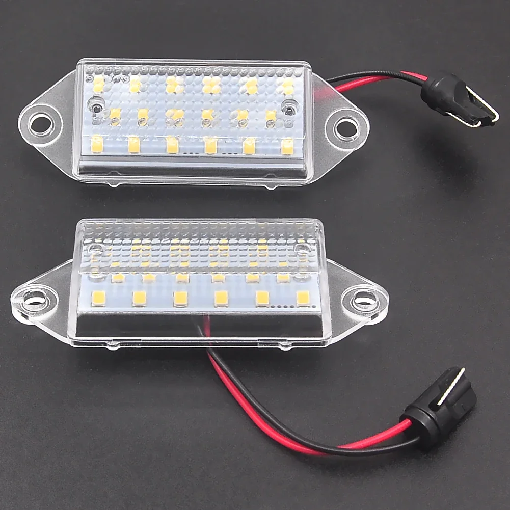 WF-2Pcs LED License Number Plate Light For Mitsubishi 2003-2017 Lancer & 2007-2016 Evo Evolution X Tail Tag Lamps - view 2