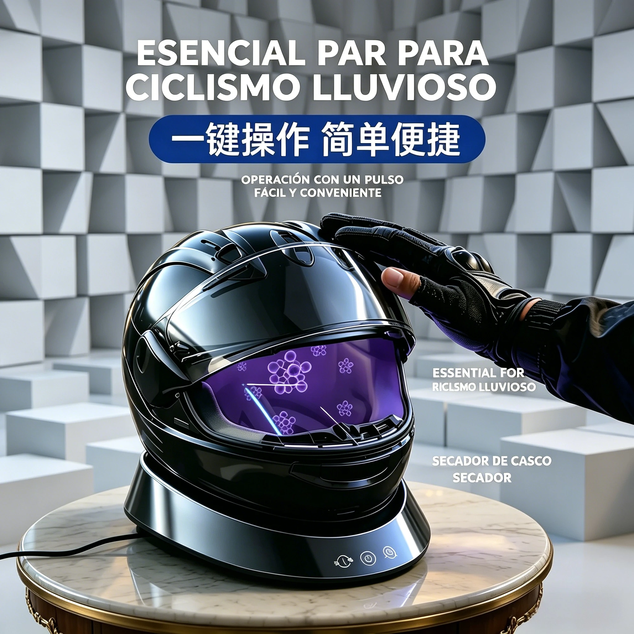 

Helmet Dryer Sterilizer for Helmet Collection Maintenance, Long-Term Storage Anti-Odor Device for Motorcycle Helmets