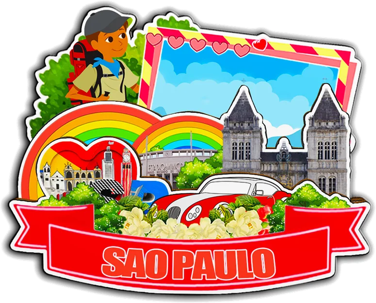 مغناطيس ديكور لـ Florianopolis Manaus Salvador Recife Sao Paulo Rio de Janeiro البرازيل مدينة معلم هدايا تذكارية فريدة من نوعها