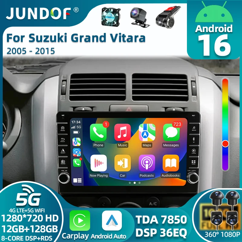 

Android For Suzuki Grand Vitara 3 2005 - 2015 Car Radio Multimidia Player Navigation 4G Carplay Car GPS Intelligent Systems WIFI