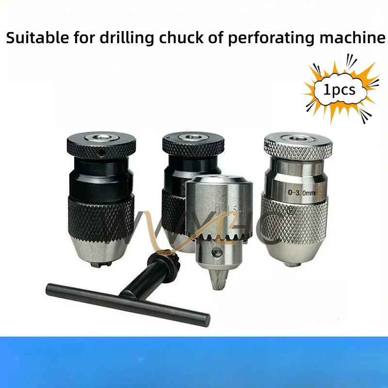 

Suitable for Perforating Machine Drilling Chuck, Wrench Self Tightening Quick Release Accessories