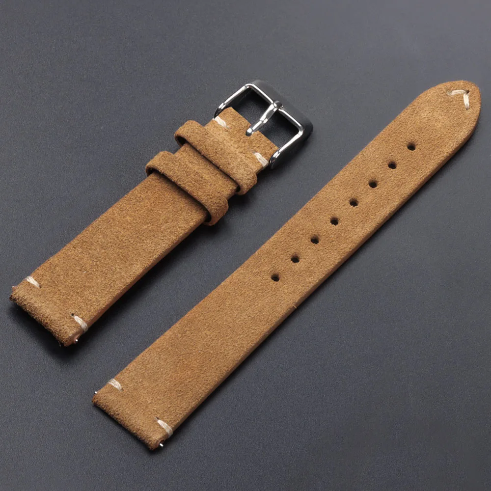 Soft Suede Quick Release Watch Strap for Seiko, 18/20/22mm