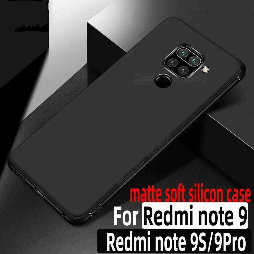 Soft Matte Black TPU Case For Xiaomi Mi 10 Pro Redmi Note 9S 9Pro Max Thin Case Capa on Redmi K20 K30 Note 7 8 9 Pro 8T 8A Cover