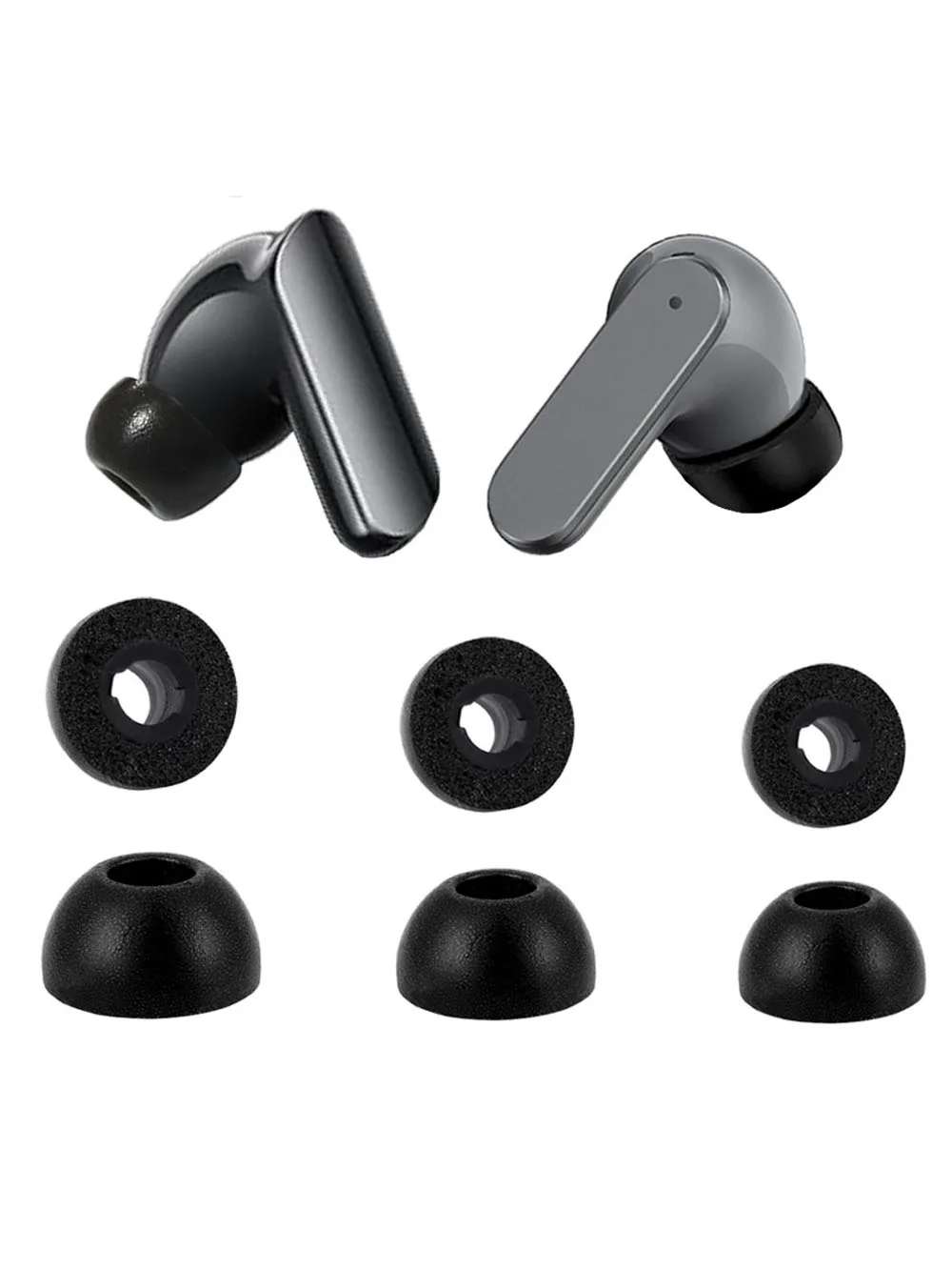 Wkładki do słuchawek z pianki memory foam do Realme Air Buds 7 7Pro 8 8Pro, nakładki na słuchawki, akcesoria do słuchawek, rozmiary L/M/S — zdjęcie produktu 5