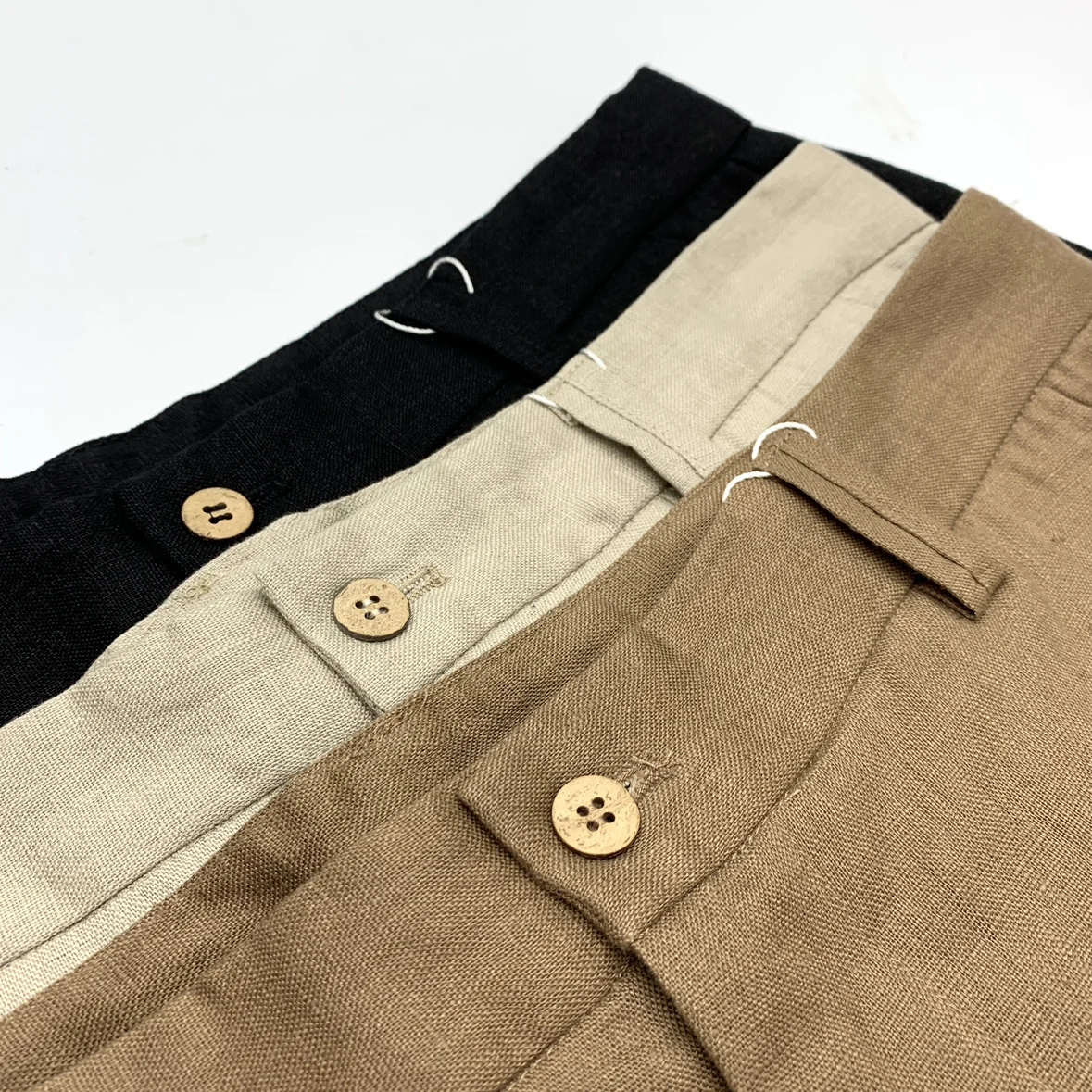 100% Linen Shorts for Men American Vintage Casual Simple Loose Straight Half Pants 24ss Y2k Youth Cool Breathable High Quality