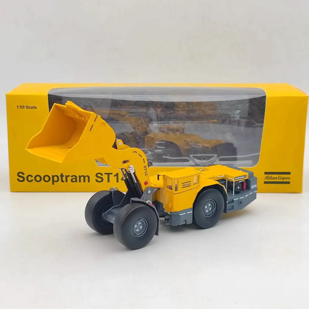 Atlas 1:50 Scale Diecast Alloy Scooptram ST14 Tunnel Engineering Scraper Cars Model Classics Adult Toys Souvenir Gifts Display