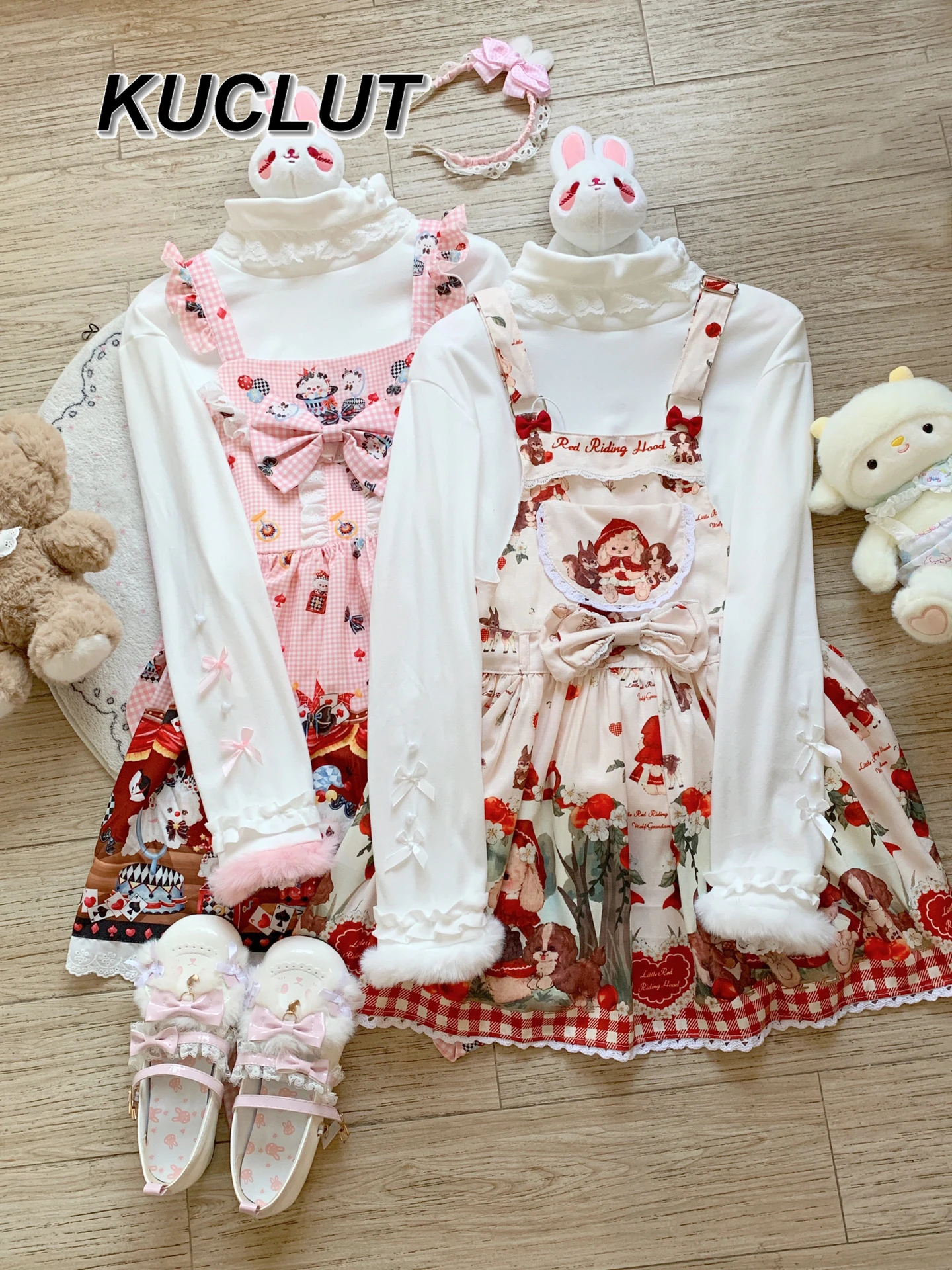 

Осенне-зимние футболки с длинными рукавами в стиле Лолиты, внутренняя одежда, рубашка с полуводолазкой, модный однотонный повседневный топ для женщин