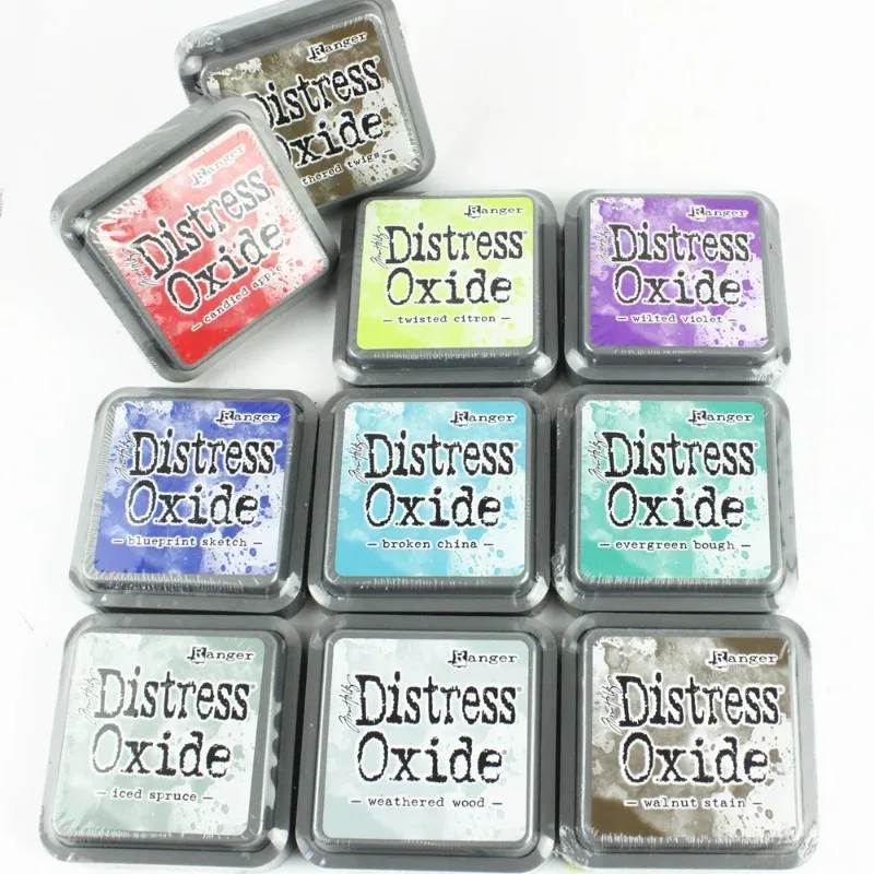 Colorful Oxide Print Pad Smudge Water-based Dye DIY Hand Account Decoration Embellishment Painting Dyeing Card Watercolor Stamps
