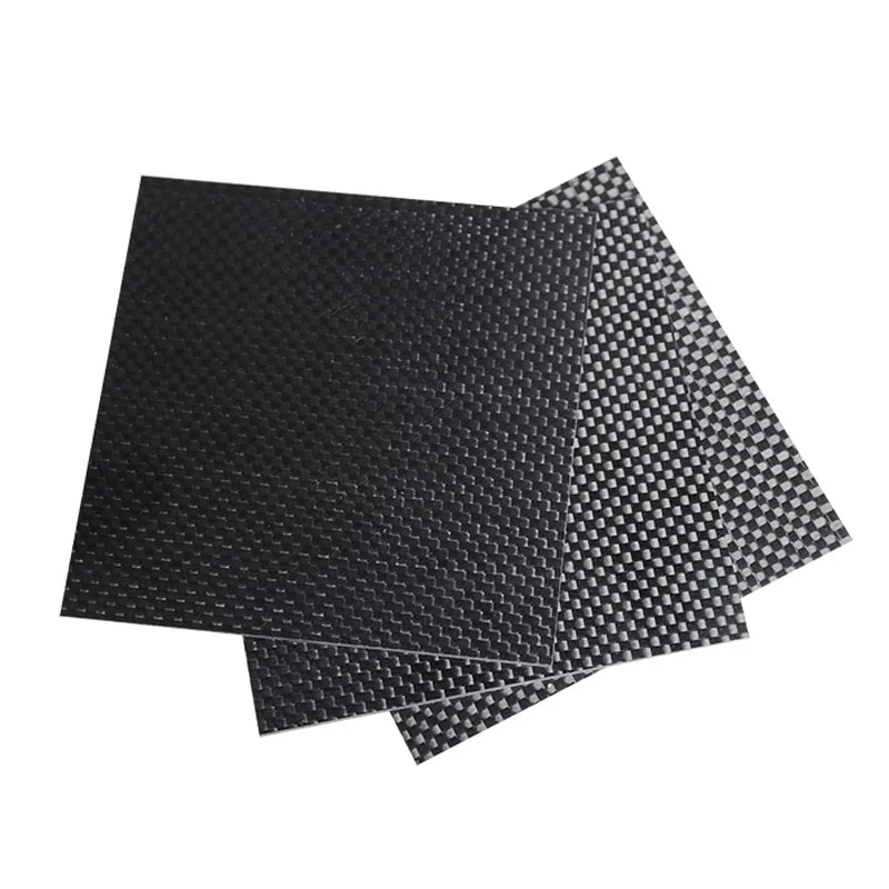 3K Full Carbon Fiber Plate Sheet High Strength Carbon Board Panel Thickness 0.2-4 mm For RC Composite Hardness Material